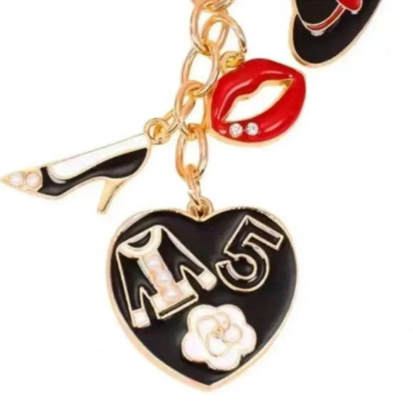2 LEFT! Cute High Heel Lips No.5 Keychain - Picture 2 of 4